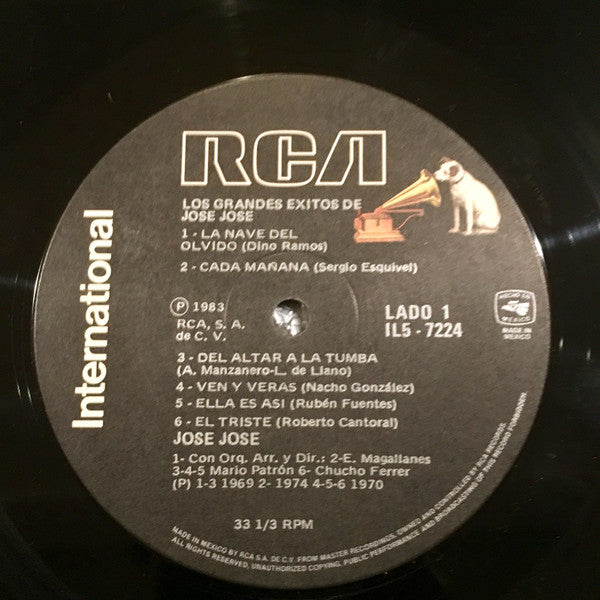 José José : Los Grandes Éxitos De Jose Jose (LP, Comp)