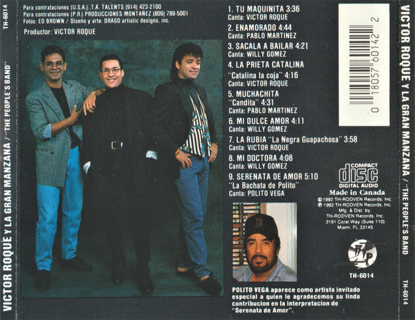 Victor Roque Y La Gran Manzana : The People's Band (CD, Album)