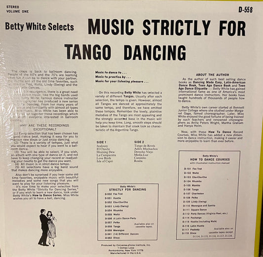 Betty White (2) : Enjoy Dancing The Tango (LP)