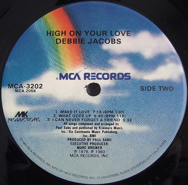 Debbie Jacobs : High On Your Love (LP, Album, Glo)