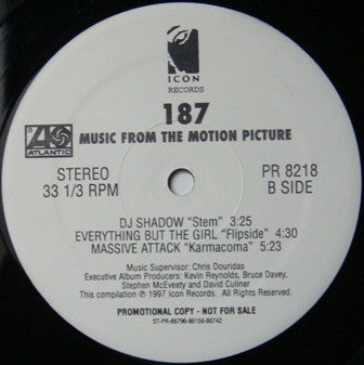 Various : 187 (Music From The Motion Picture) (2xLP, Comp, Promo)