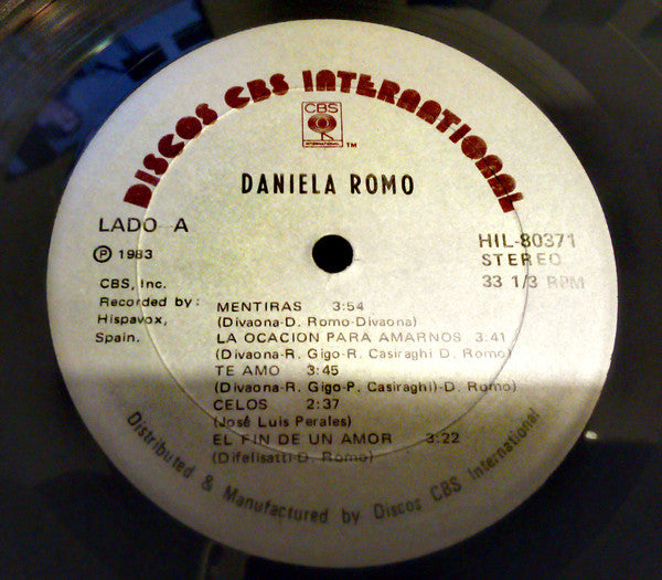 Daniela Romo : Daniela Romo (LP, Album)