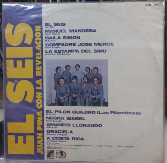 Juan Piña Con La Revelacion - El Seis vinyl record, LP (Good Plus (G+)) | Lulo Records