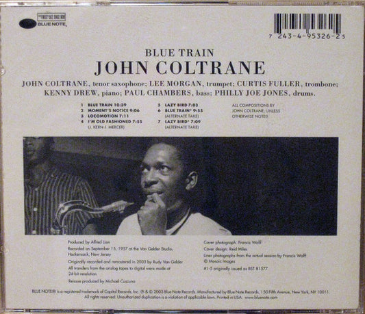 John Coltrane - Blue Train vinyl record, CD (Near Mint (NM or M-)) | Lulo Records