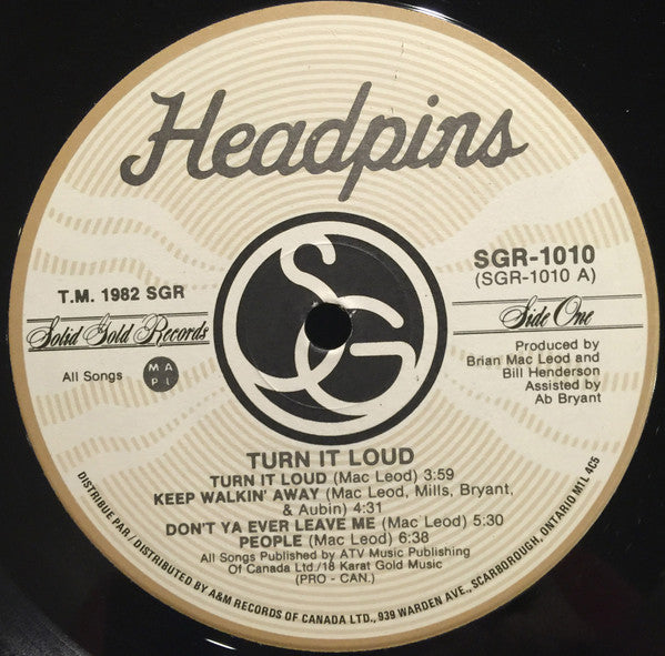 Headpins : Turn It Loud (LP, Album)