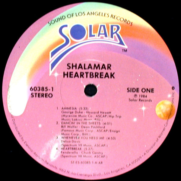 Shalamar : Heartbreak (LP, Album, AR)