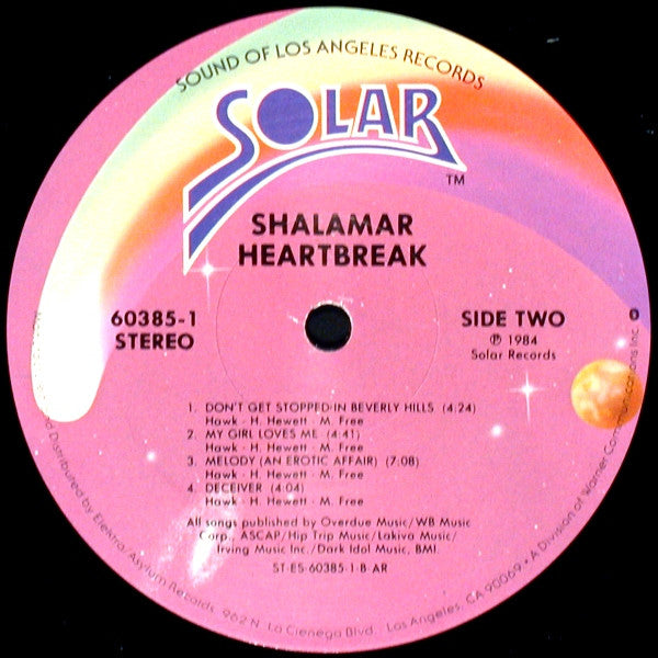 Shalamar : Heartbreak (LP, Album, AR)