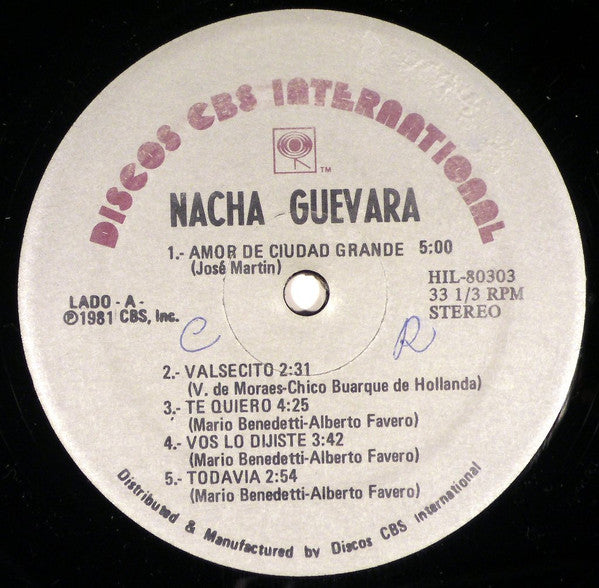 Nacha Guevara : Amor De Ciudad Grande (LP, Album)