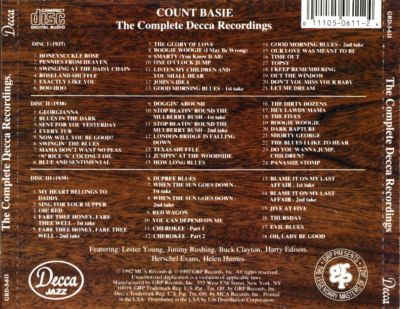 Count Basie - The Complete Decca Recordings vinyl record, 3xCD (Mint (M)) | Lulo Records