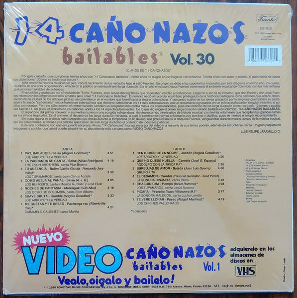 Various : 14 Cañonazos Bailables Vol. 30 (LP, Comp)