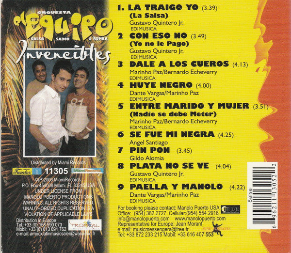 Orquesta El Equipo : Invencíbles (CD, Album, Dig)