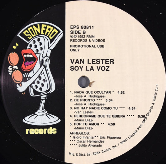 Van Lester : Soy La Voz (LP, Promo)