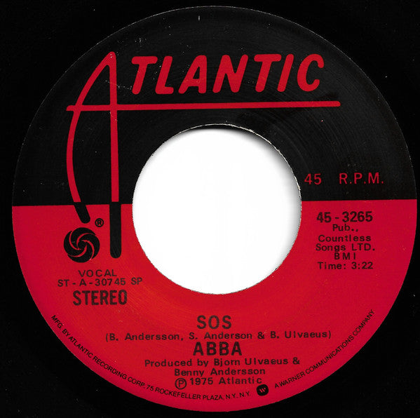 ABBA : SOS (7", Single, SP )