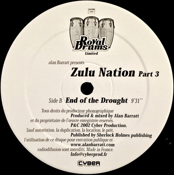 Alan Barratt : Zulu Nation Part 3 (12")