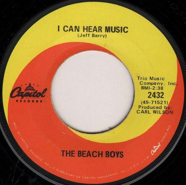 The Beach Boys : I Can Hear Music (7", Single, Scr)