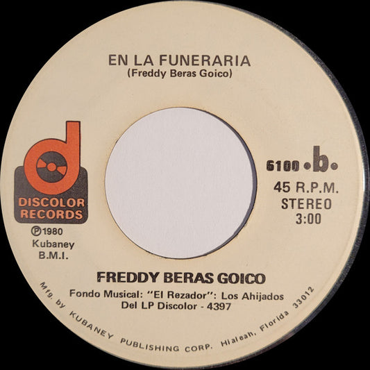 Freddy Beras Goico &  Felipe Polanco (Boruga) : Venga Aca / En La Funeraria (7", Single)