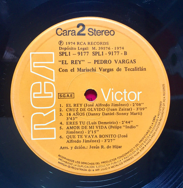 Pedro Vargas : El Rey (LP, Album)