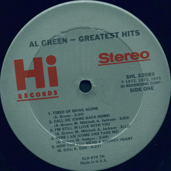 Al Green : Greatest Hits (LP, Comp, TH )