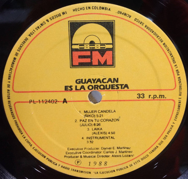 Guayacán Orquesta : Guayacán Es La Orquesta (LP, Album)