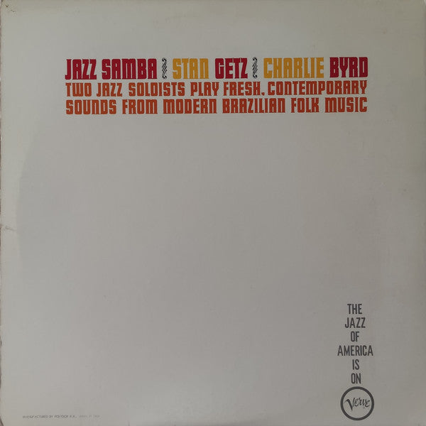 Stan Getz / Charlie Byrd : Jazz Samba (LP, Album, RE, Gat)