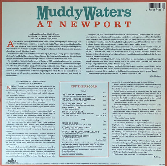 Muddy Waters : Muddy Waters At Newport 1960 (LP, Album, RE, Glo)