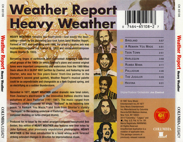 Weather Report : Heavy Weather (CD, Album, RE, RM)