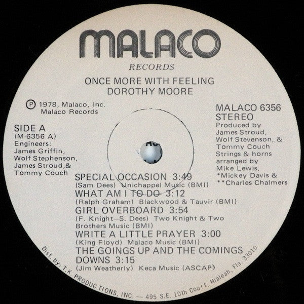 Dorothy Moore : Once Moore With Feeling (LP, Album)