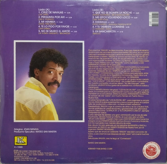 Raulin Rosendo : Salsa Con Amor (LP)