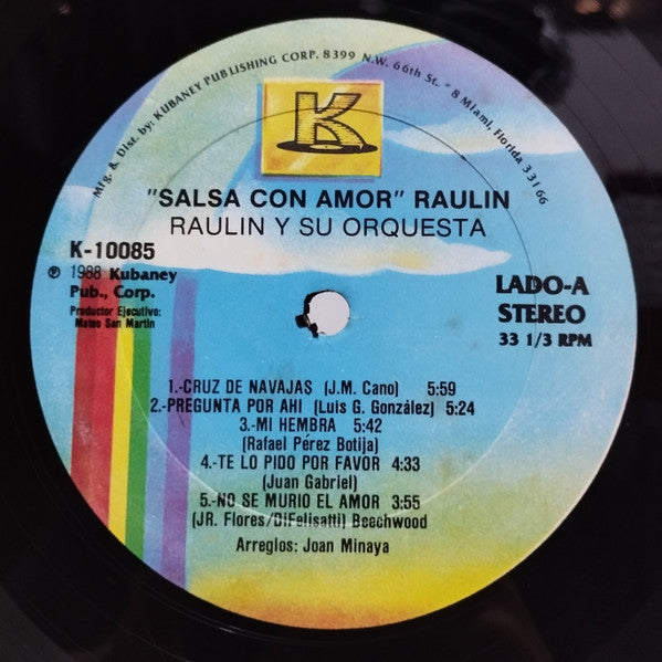 Raulin Rosendo : Salsa Con Amor (LP)