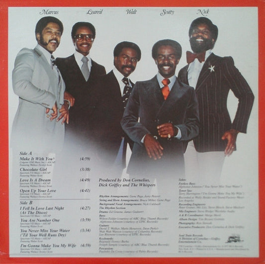 The Whispers : Open Up Your Love (LP, Album)
