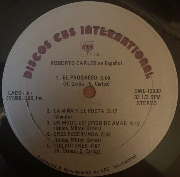 Roberto Carlos : Roberto Carlos En Español (LP)