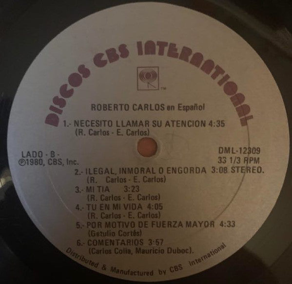 Roberto Carlos : Roberto Carlos En Español (LP)