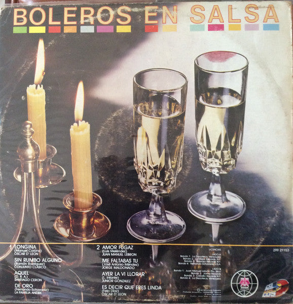 Various : Boleros En Salsa (LP, Comp)