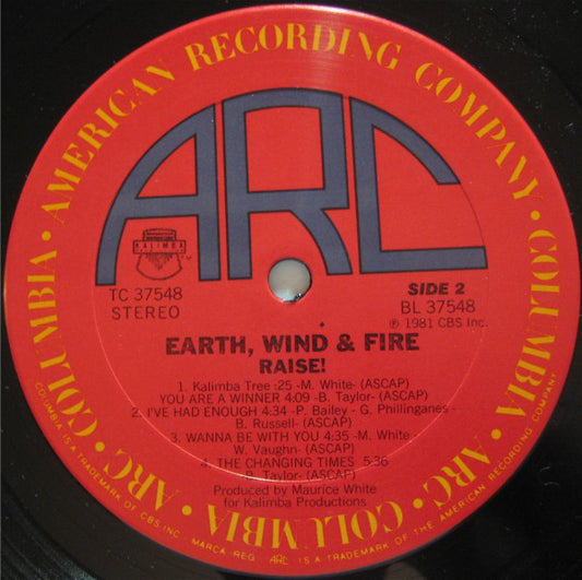 Earth, Wind & Fire : Raise! (LP, Album, Gat)