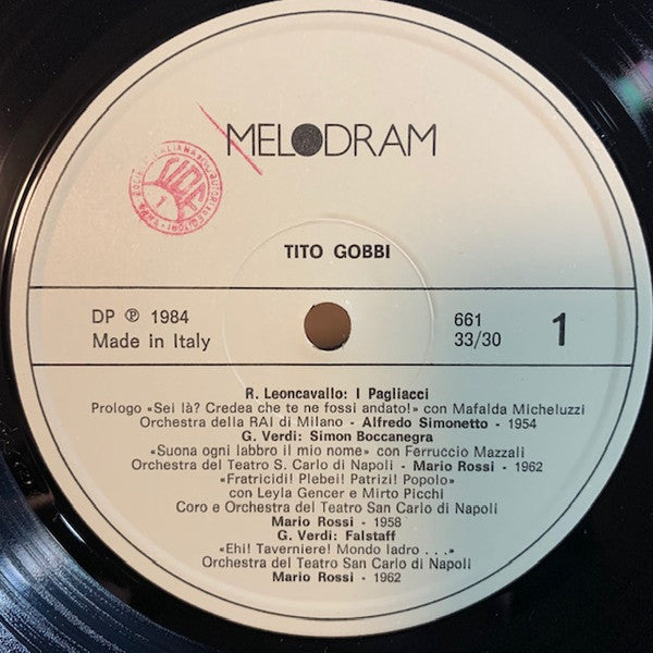 Tito Gobbi : Tito Gobbi (2xLP, Comp)