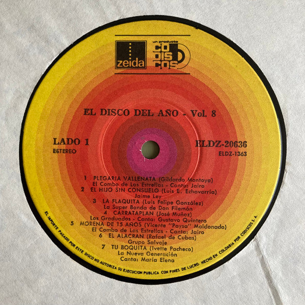Various : El Disco Del Año: Vol. 8 (LP, Comp)