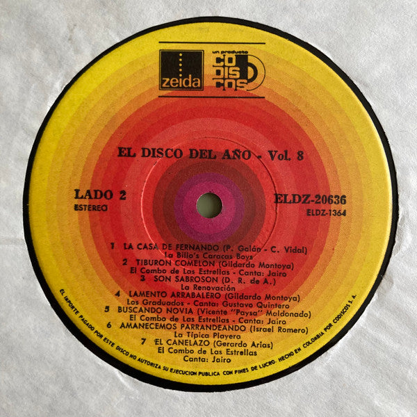 Various : El Disco Del Año: Vol. 8 (LP, Comp)