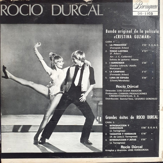 Rocío Dúrcal - Canciones De La Película "Cristina Guzman" Y Éxitos De vinyl record, LP (Very Good (VG)) | Lulo Records