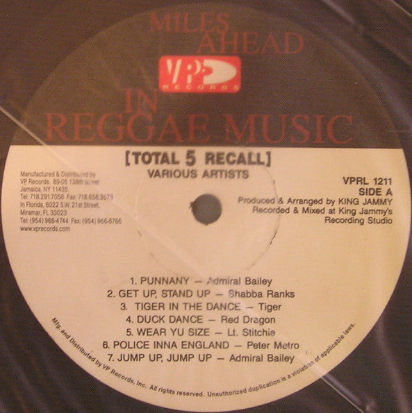 Various : Total Recall 5 (LP, Comp)