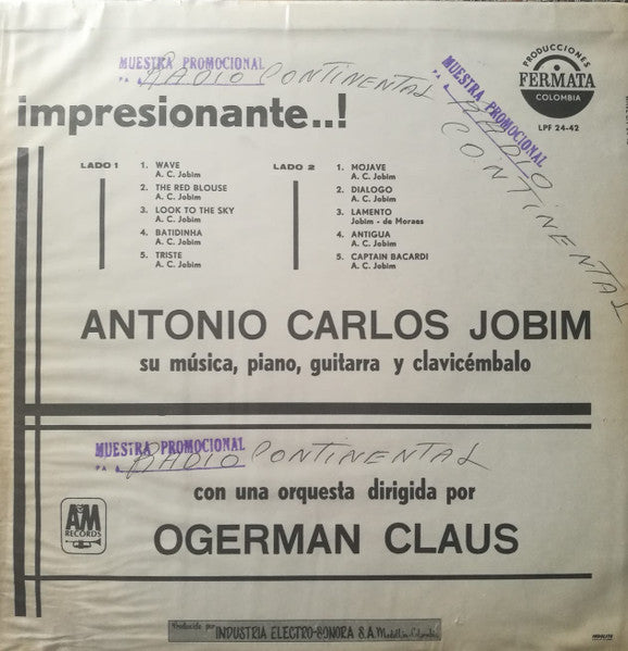 Antonio Carlos Jobim : Wave (LP, Album, Promo)