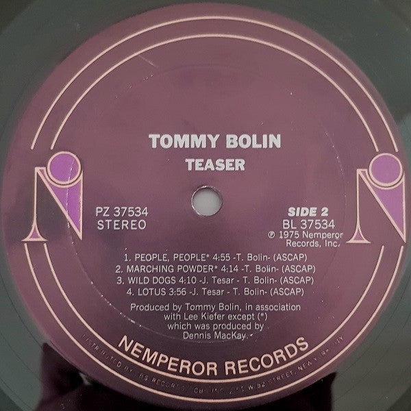 Tommy Bolin : Teaser (LP, Album, RE)