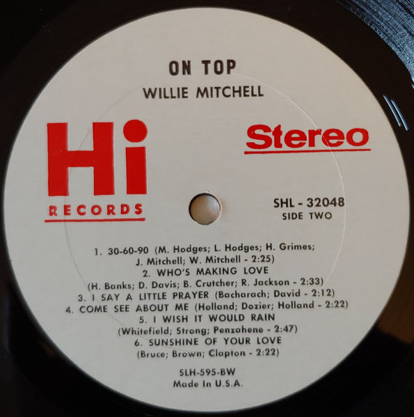 Willie Mitchell : On Top (LP, Album)