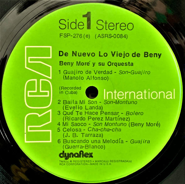 Beny Moré : De Nuevo Lo Viejo De Beny (LP, Album, Comp, RE)