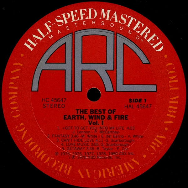 Earth, Wind & Fire : The Best Of Earth Wind & Fire Vol. I (LP, Comp, Gat)