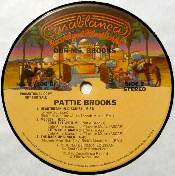 Pattie Brooks : Our Ms. Brooks (LP, Album, Promo)