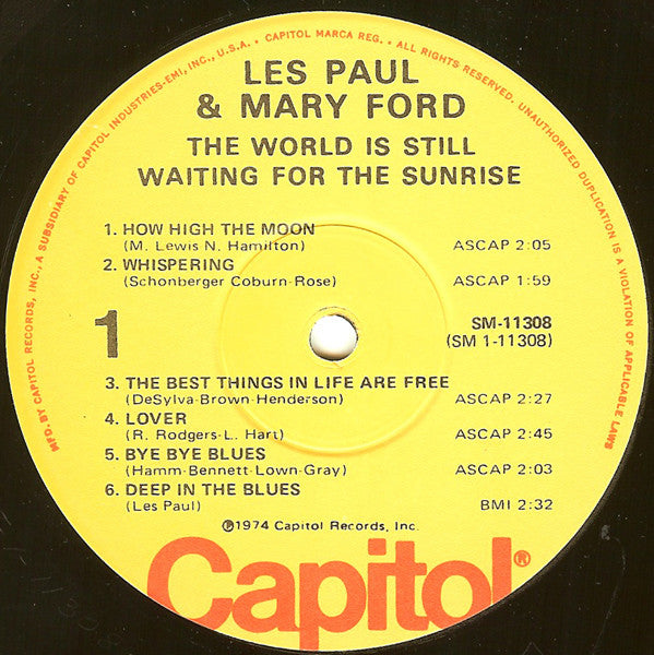 Les Paul & Mary Ford : The World Is Still Waiting For The Sunrise (LP, Comp, RP, Los)
