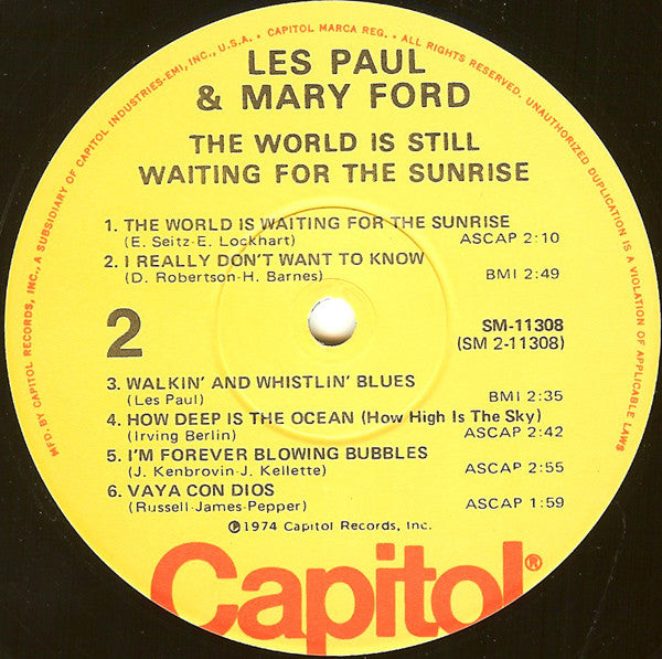 Les Paul & Mary Ford : The World Is Still Waiting For The Sunrise (LP, Comp, RP, Los)