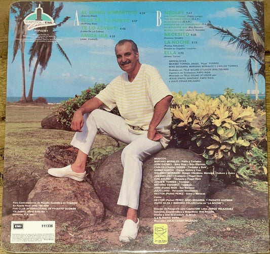 Paquito Guzman : El Mismo Romántico (LP, Album)