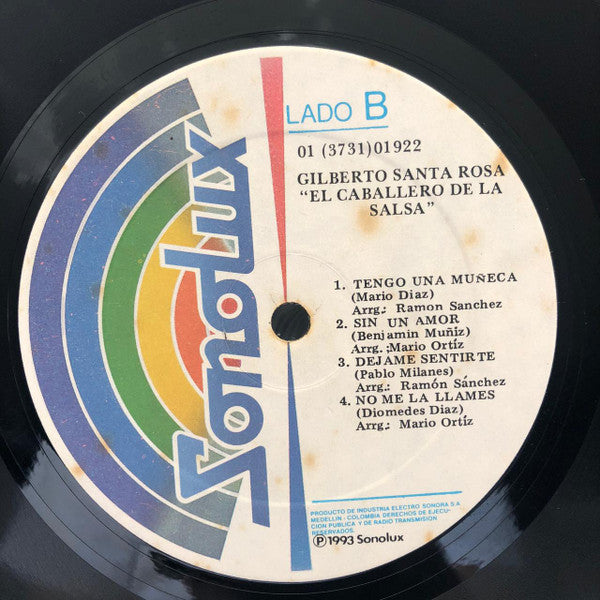 Gilberto Santa Rosa Y Su Orquesta : El Caballero De La Salsa (LP, Album, Comp)