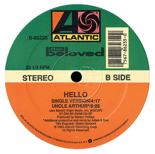 The Beloved : Hello (12")